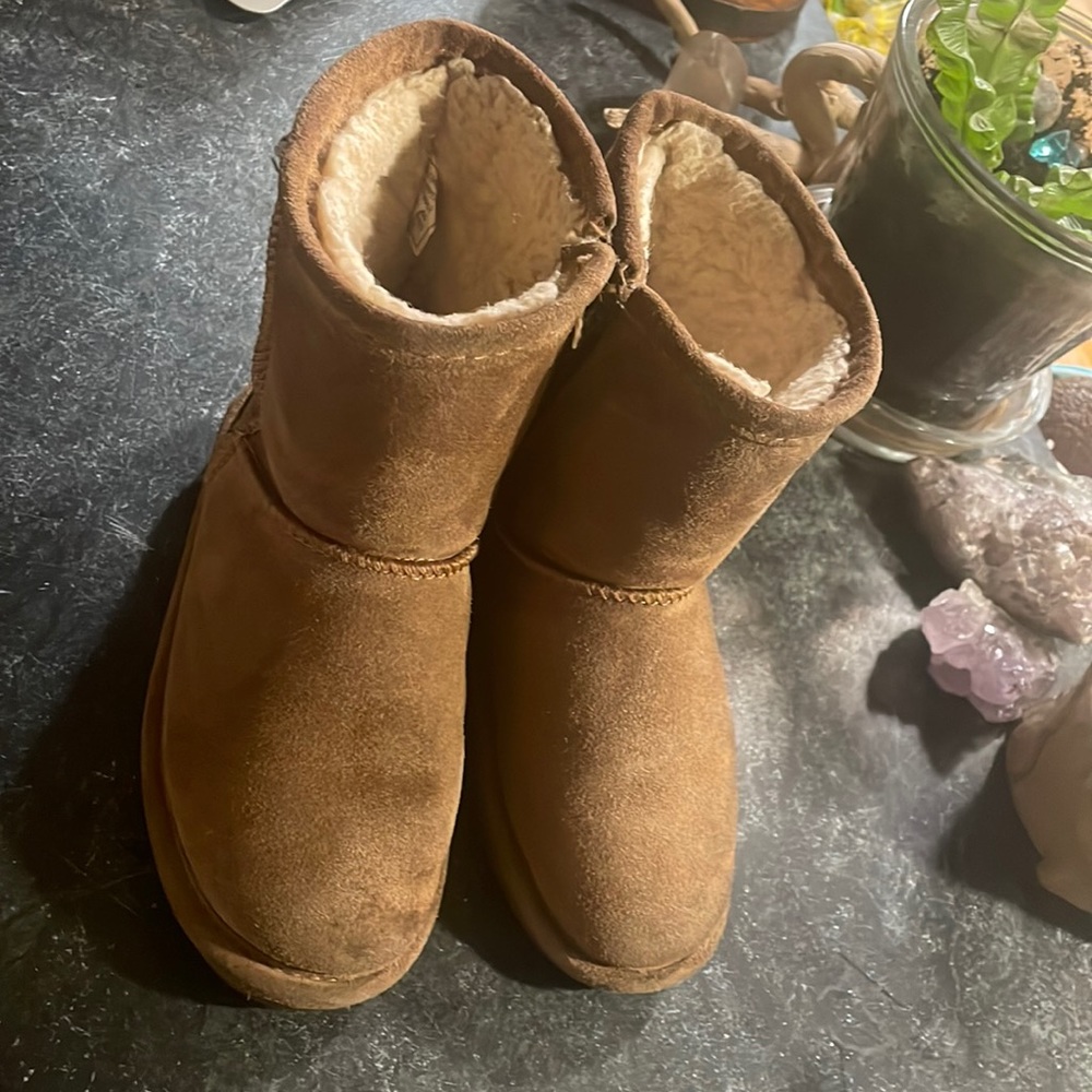 Bear Paw cozy suede & shearling boots